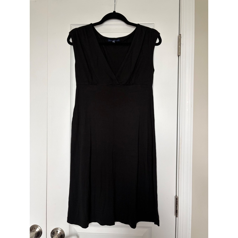 Gap Black Empire Waist V-Neck Sleeveless Jersey Dress Y2K S/50275100